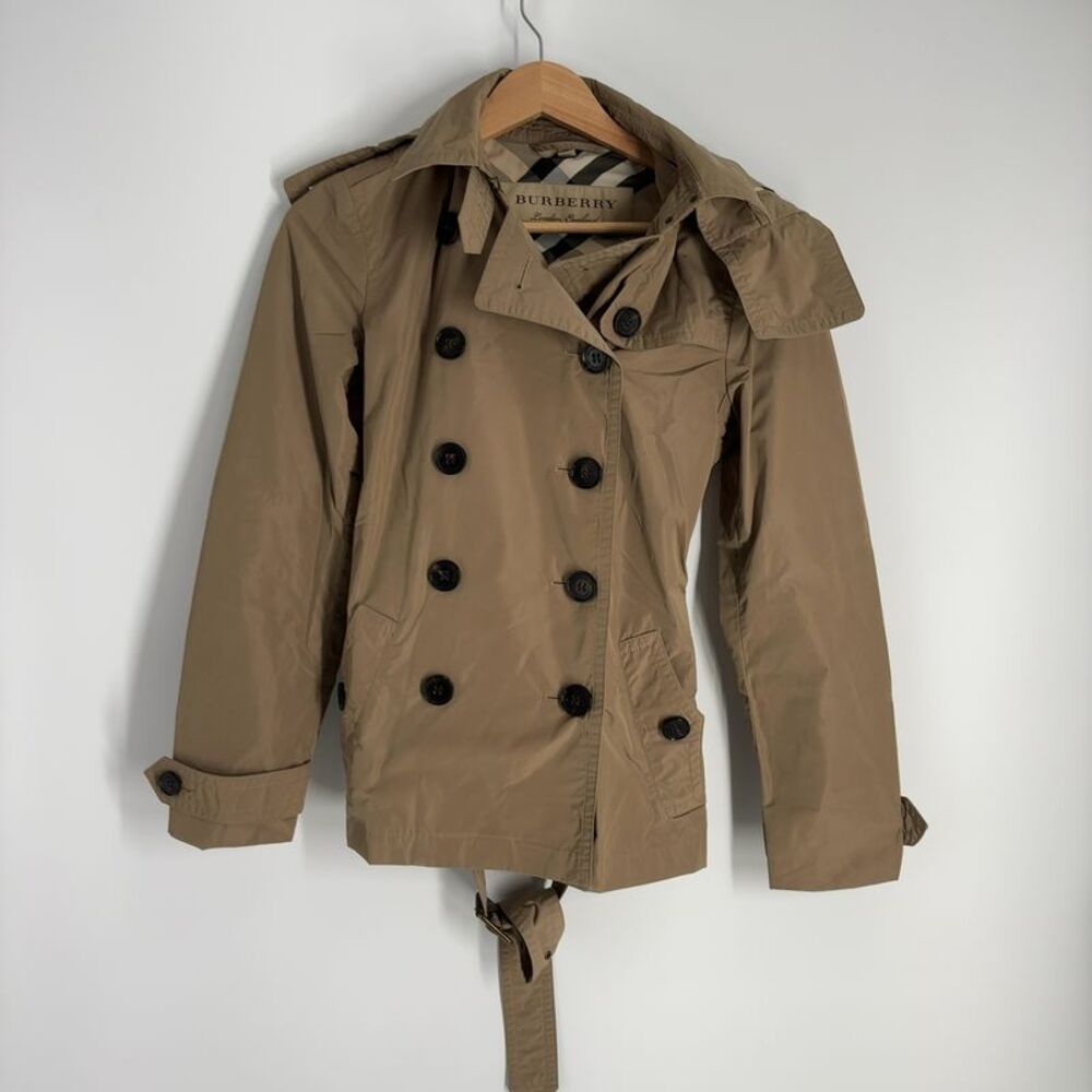 Burberry Double-Breasted Tan Trench Coat
